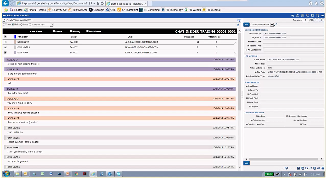 Relativity Innovation Awards 2018 screenshot