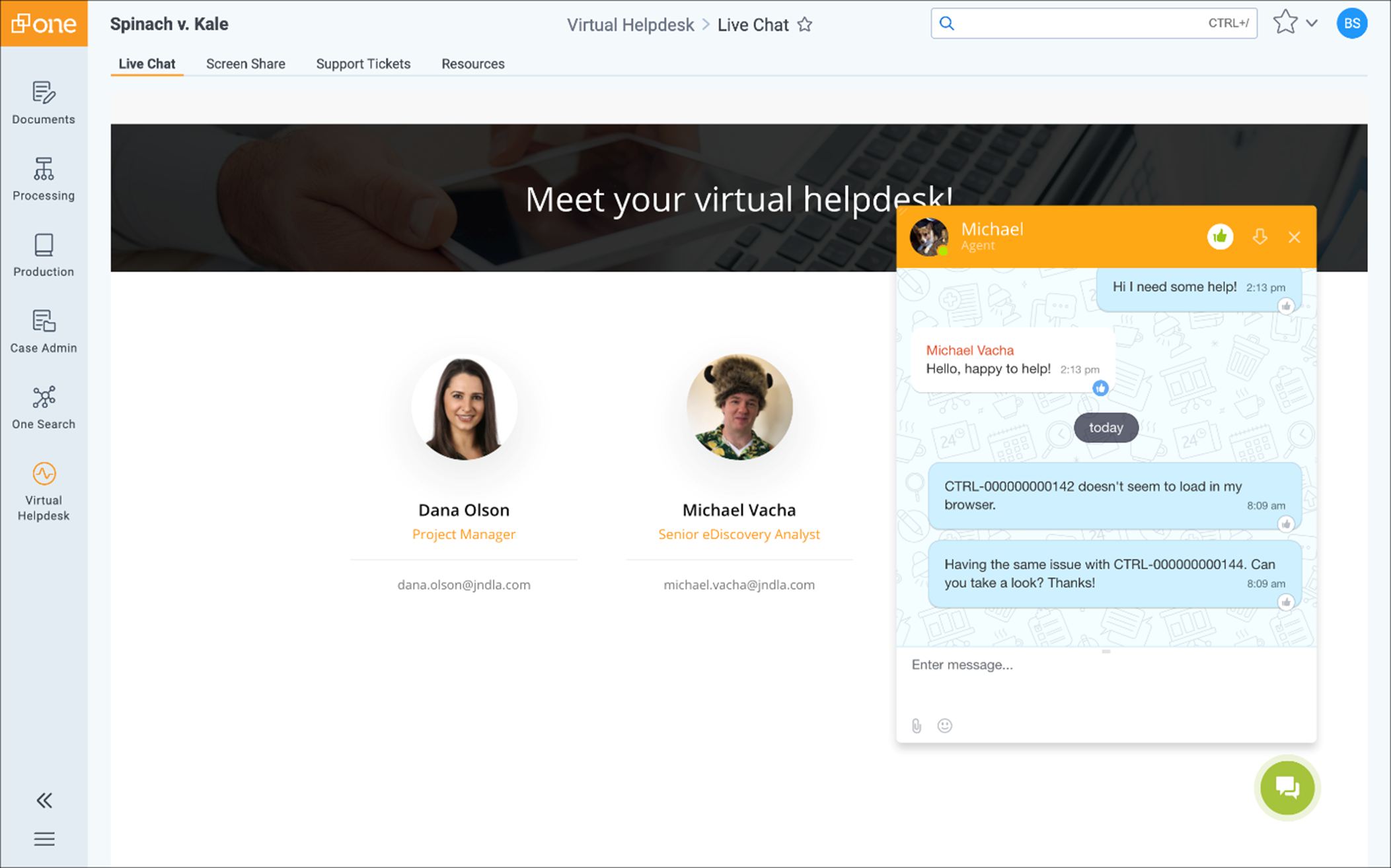 JND eDiscovery Virtual Helpdesk
