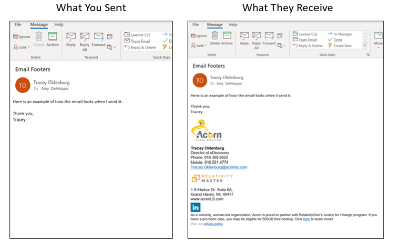 Marketing email screenshot