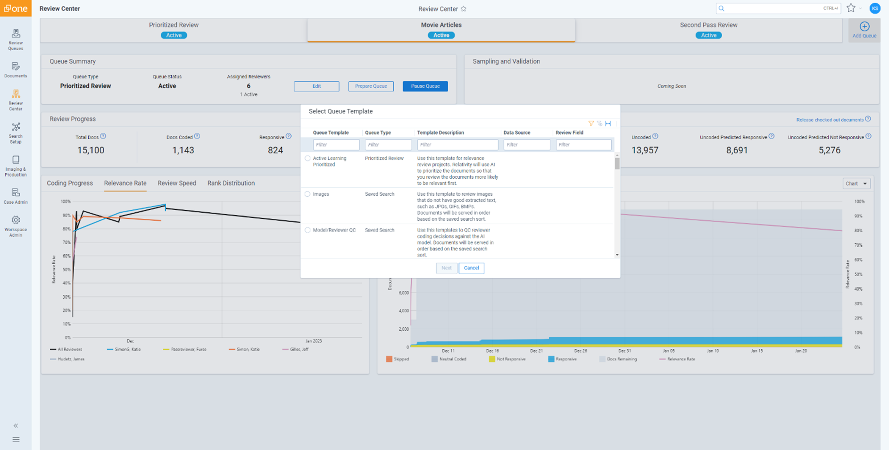 Review Center screenshot