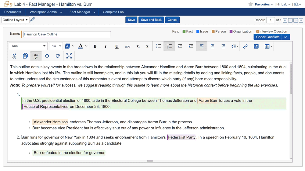 Creating fact from an outline GIF