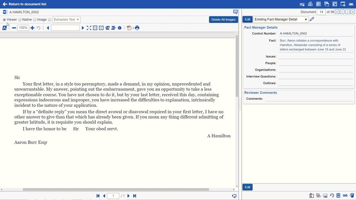 Hamilton Burr letters GIF