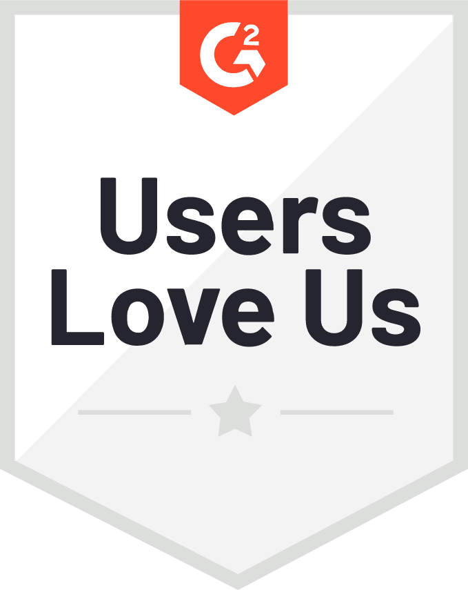 G2 Users Love Us badge