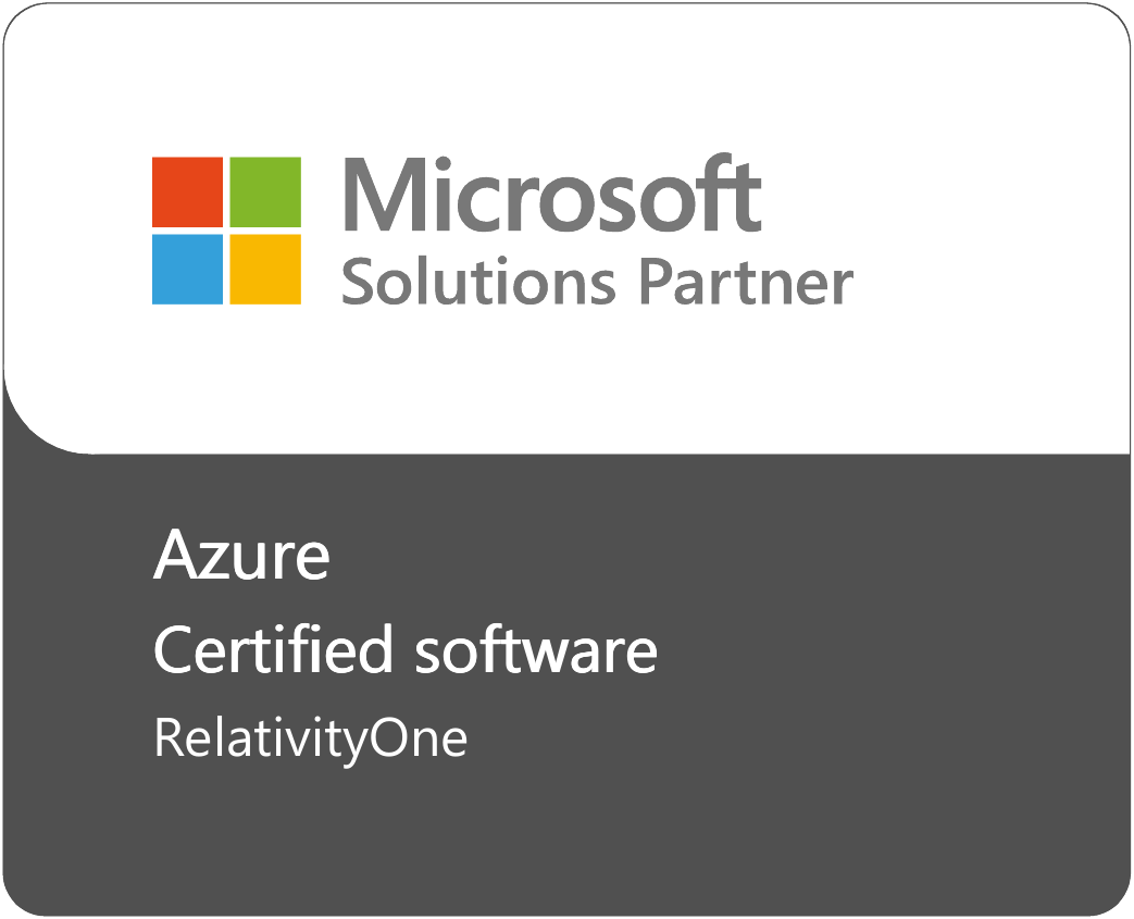 Microsoft Solutions Partner - Azure Certified Solution, RelativityOne