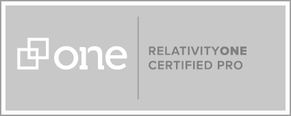 RelativityOne Certified Pro badge