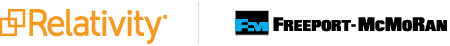 Freeport McMoran & Relativity logos