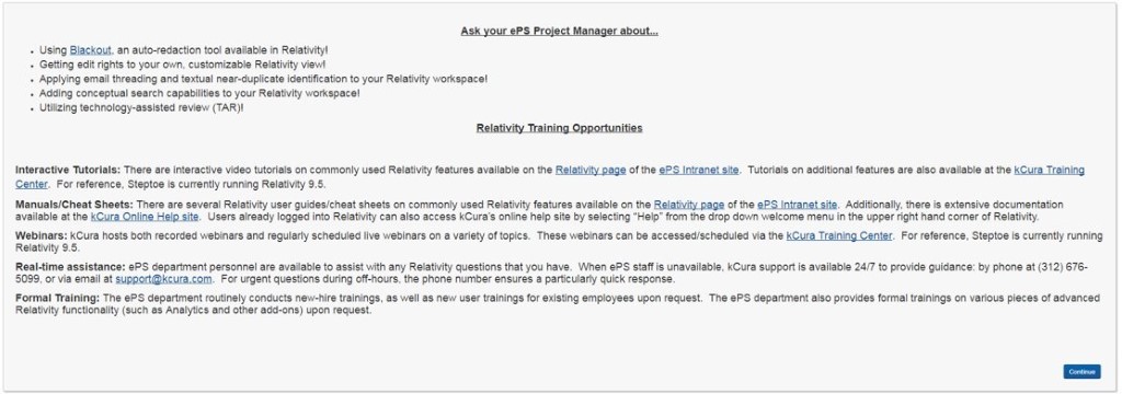 Steptoe - Relativity ediscovery and AI Review Messages graphic
