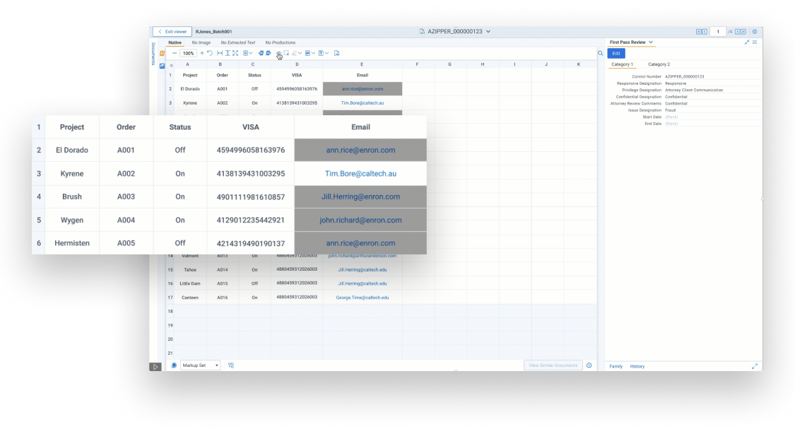 RelativityOne Government - Automate redactions Screenshot