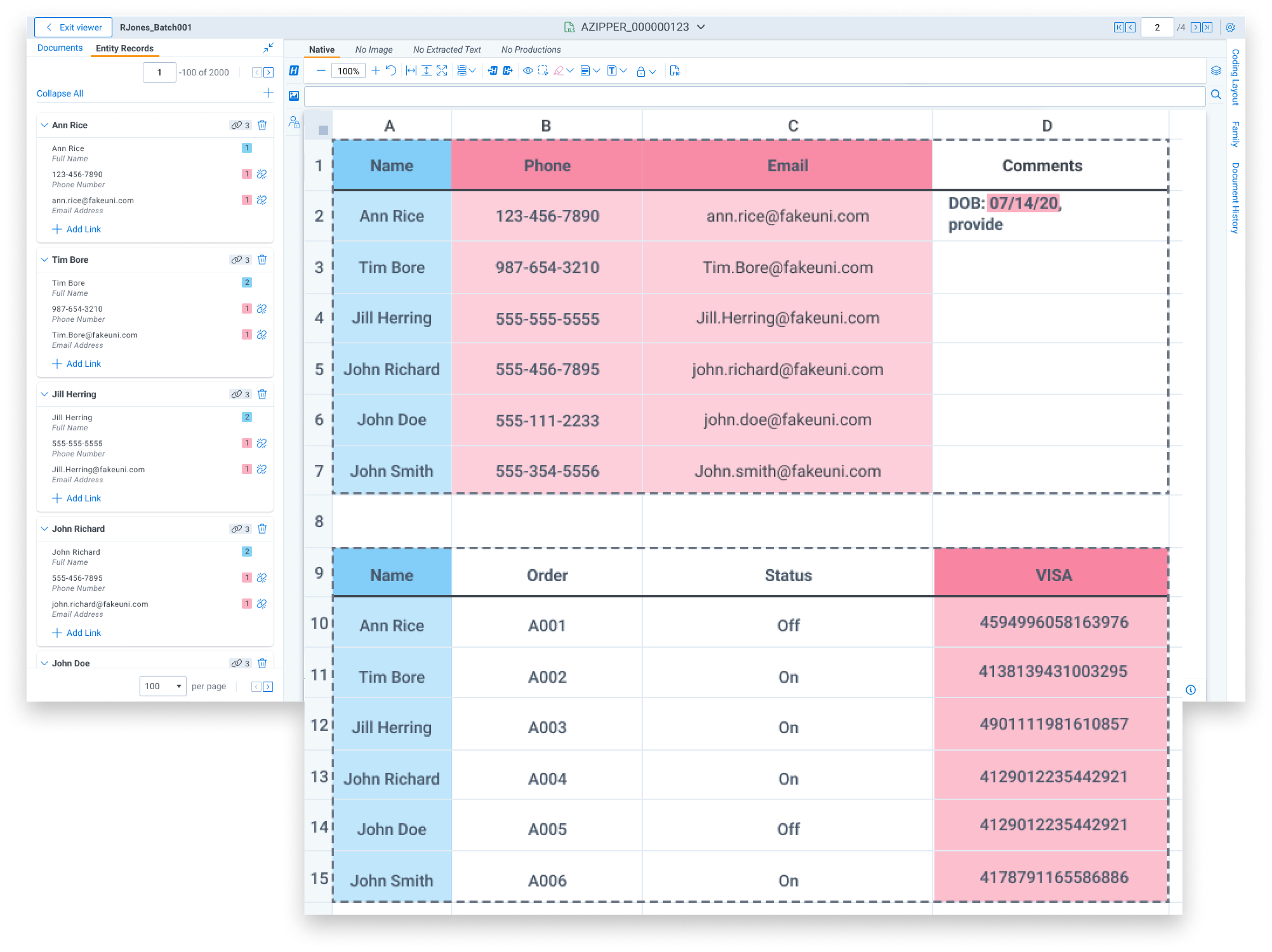 Data breach response - AI-trained PI & PHI identifiers screenshot