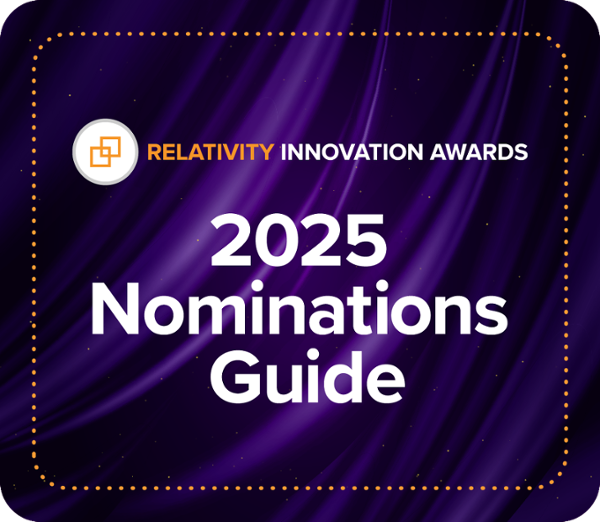 Your Guide to Submitting Nominations for the 2025 Innovation Awards Icon - Relativity Blog