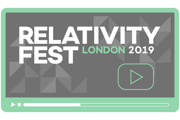 Reliving the Relativity Fest London 2019 Keynote Icon - Relativity Blog