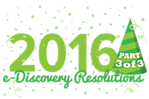 Corporate Legal Teams Share Their 2016 e-Discovery Resolutions Icon - Relativity Blog